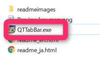 QTTabBar.exe を起動してインストールする